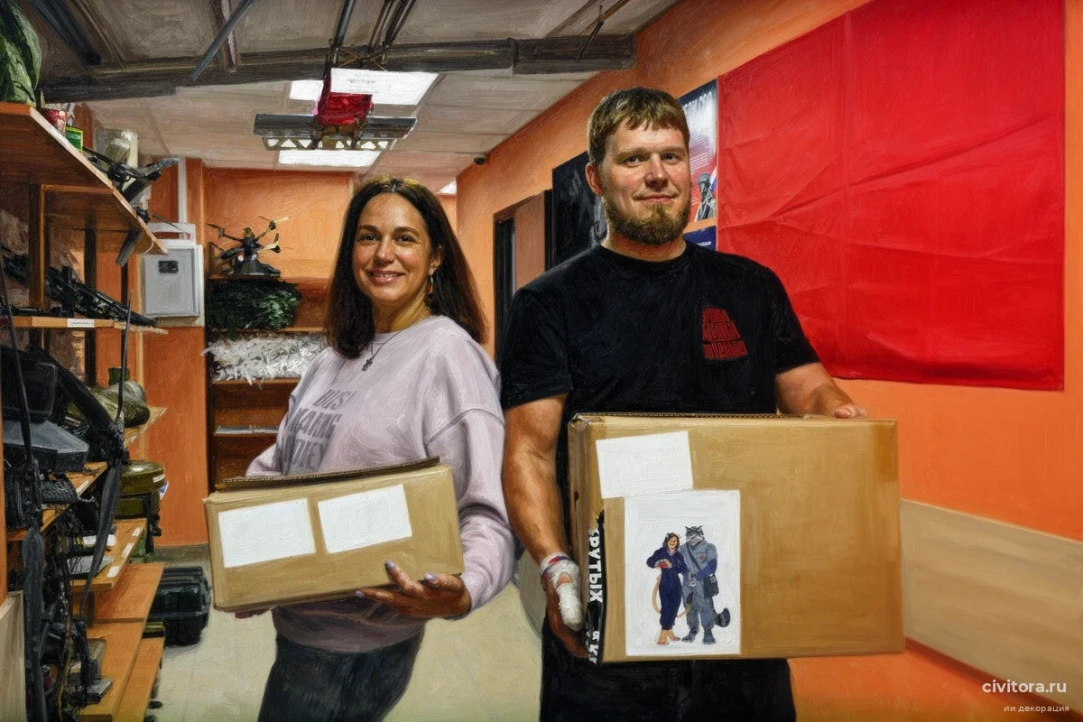 От дронов до писем: что волонтеры из Коньково спрятали в груз для новых регионов