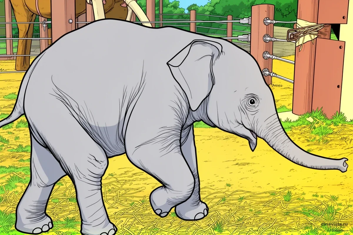 В Вашингтоне брошенный слоненок нашел замену матери у неожиданного обитателя зоопарка